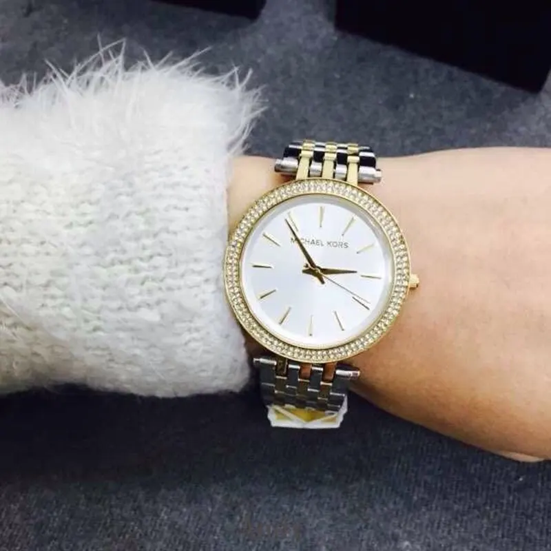 Michael Kors Darci Silver Dial Fashion Ladies Watch- MK3215